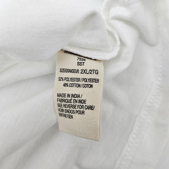 Woolrich Tank Top XXL Norrine Embroidered Neckline Cream & Tan NWT - Picture 7 of 12